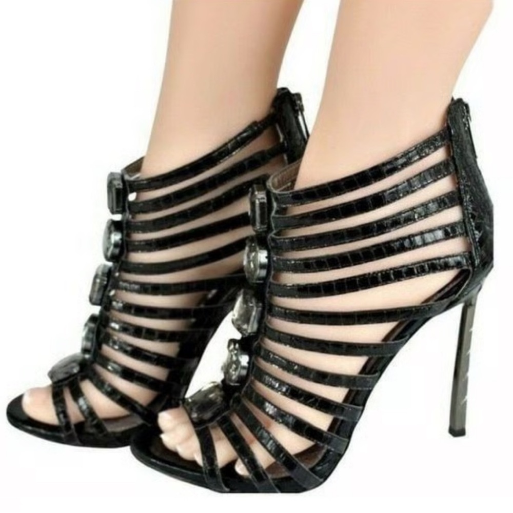 Sam Edelman strappy high heels with jewels size 8.5